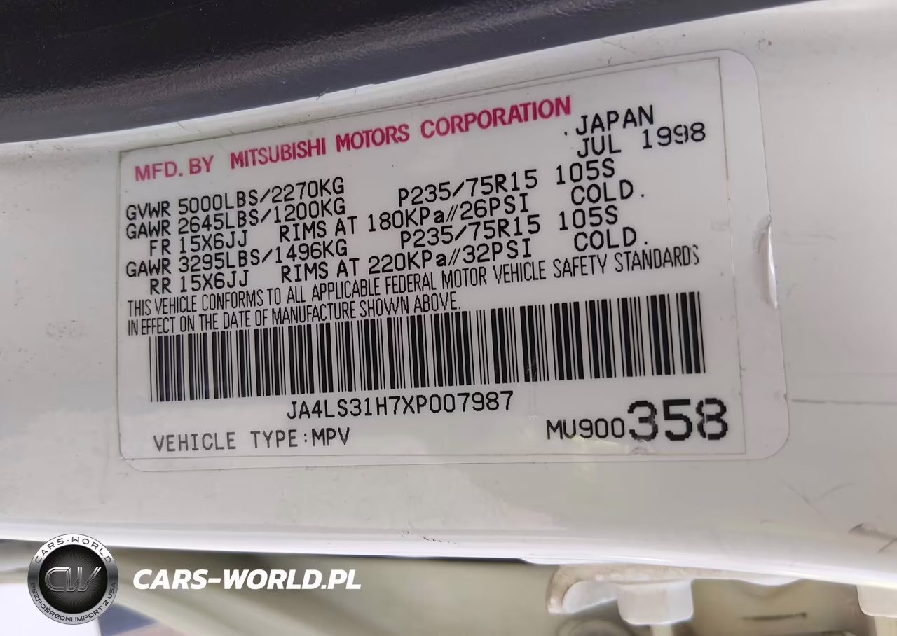 1999 Mitsubishi Montero Sport Ls-Xls VIN:JA4LS31H7XP007987 - 9