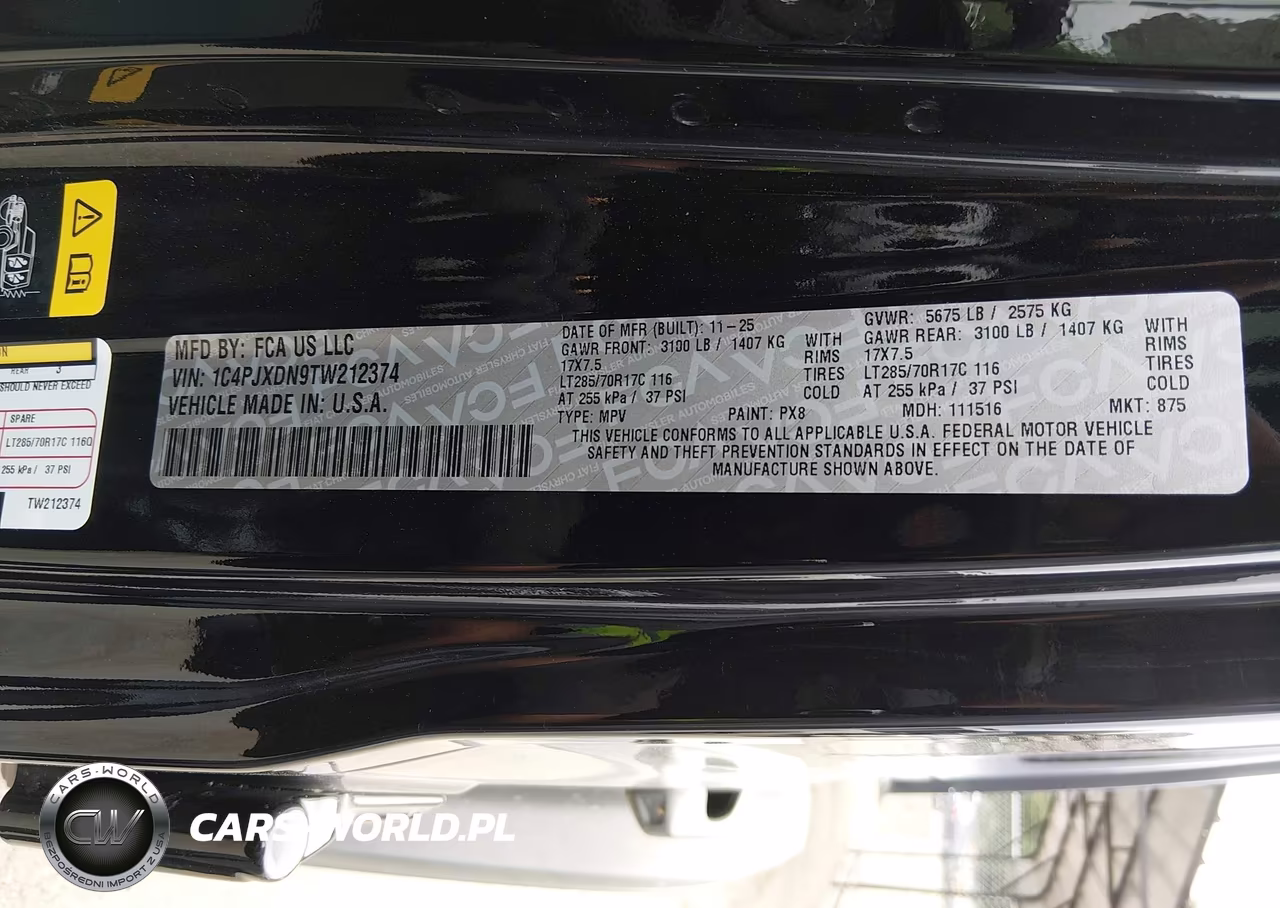 2026 Jeep Wrangler Willys 4X4 VIN:1C4PJXDN9TW212374 - 9