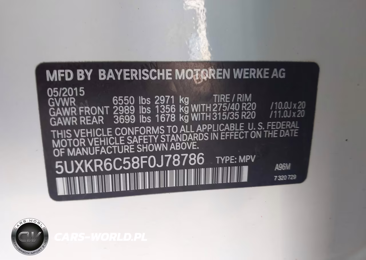 2015 BMW X5 xDrive50I VIN:5UXKR6C58F0J78786 - 9