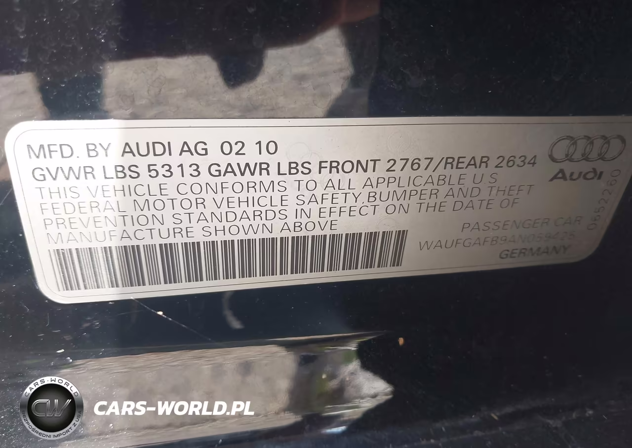 2010 Audi A6 3.0 Premium VIN:WAUFGAFB9AN059425 - 9