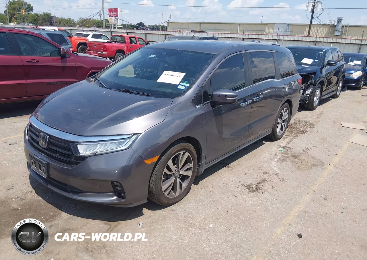 2022 Honda Odyssey Touring VIN:5FNRL6H84NB056348 - 2