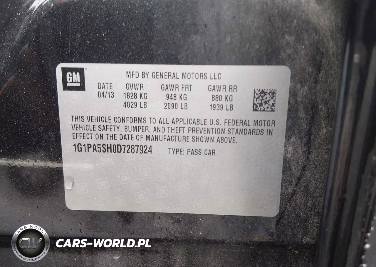 2013 Chevrolet Cruze Ls Auto VIN:1G1PA5SH0D7287924 - 9