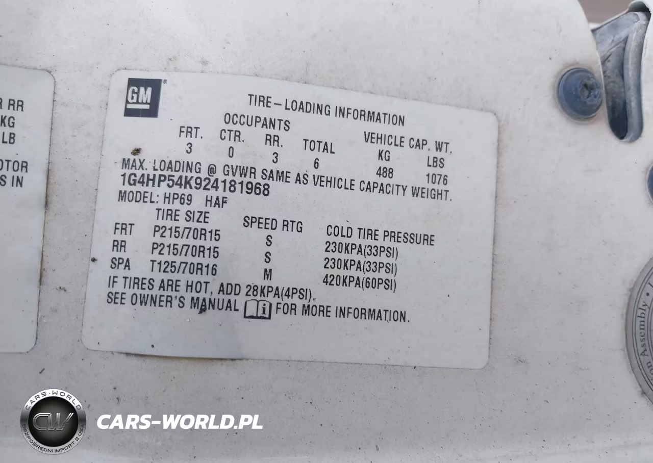 2002 Buick Lesabre Custom VIN:1G4HP54K924181968 - 9