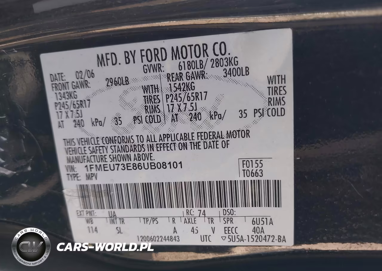 2006 Ford Explorer Xlt VIN:1FMEU73E86UB08101 - 9