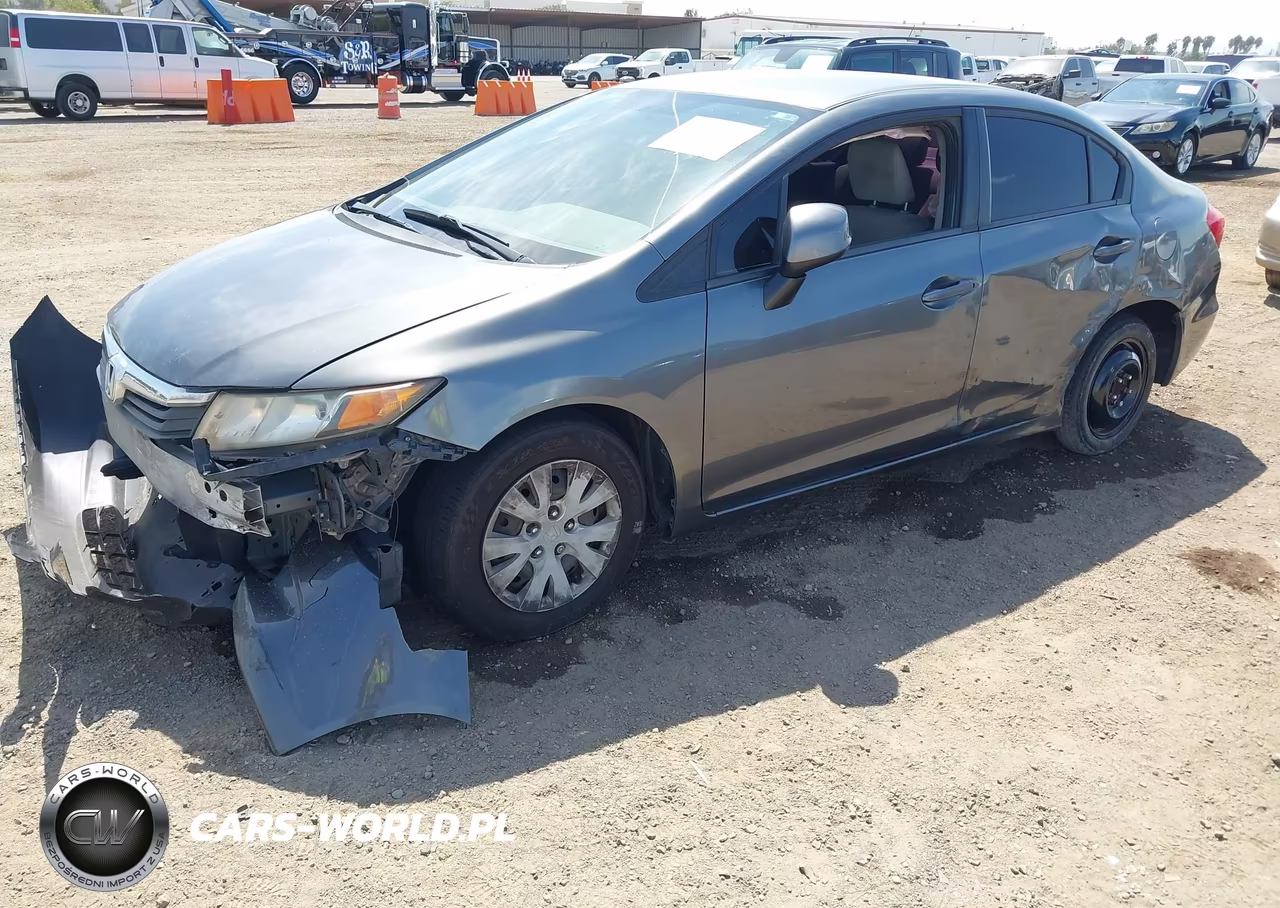 2012 Honda Civic Lx VIN:JHMFB2F57CS005349 - 14