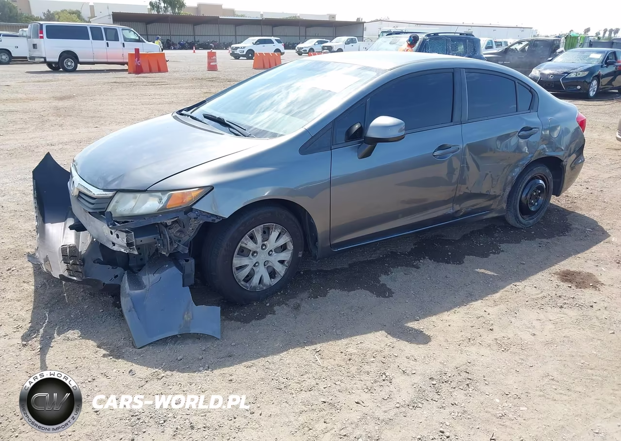 2012 Honda Civic Lx VIN:JHMFB2F57CS005349 - 2