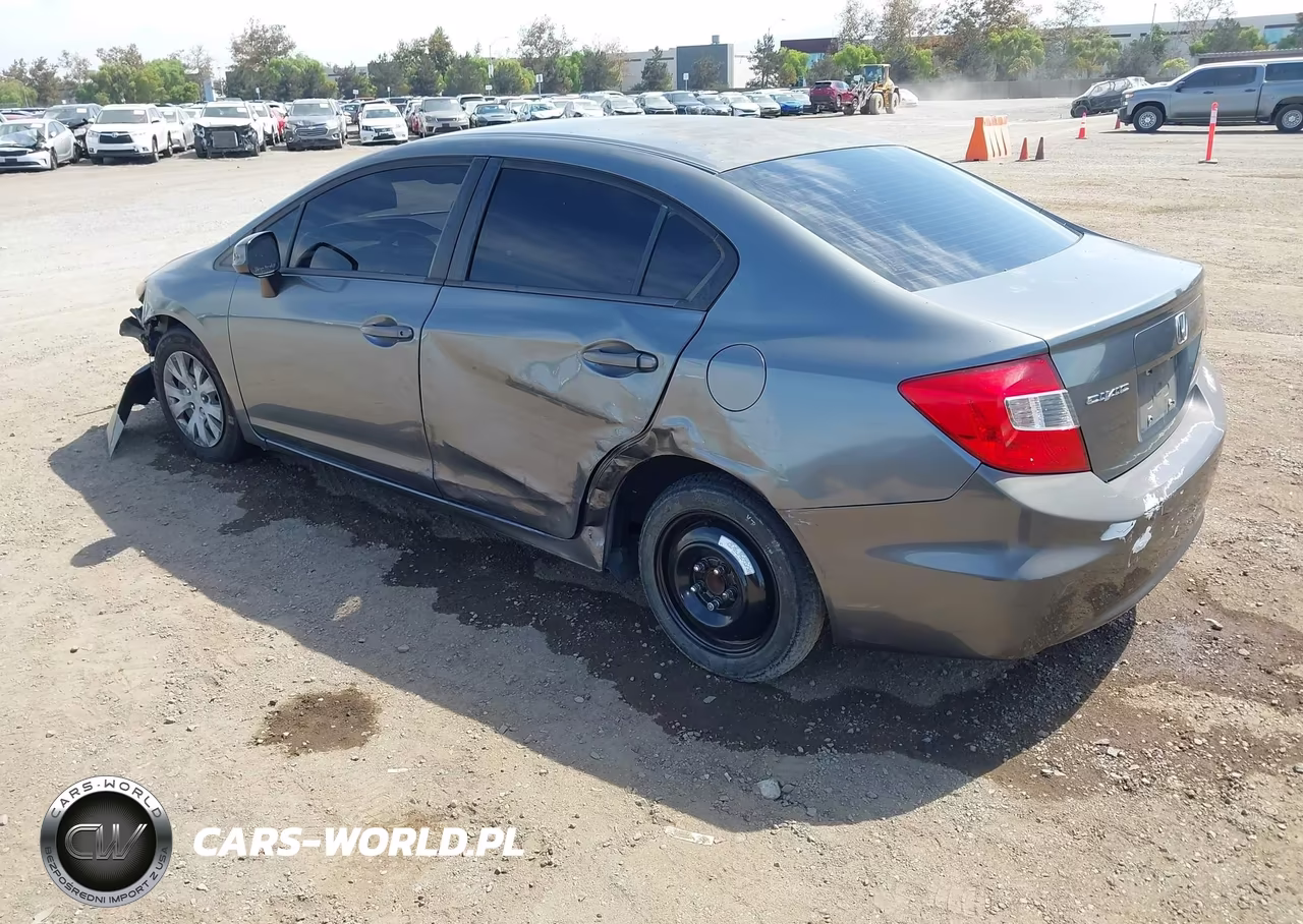 2012 Honda Civic Lx VIN:JHMFB2F57CS005349 - 3