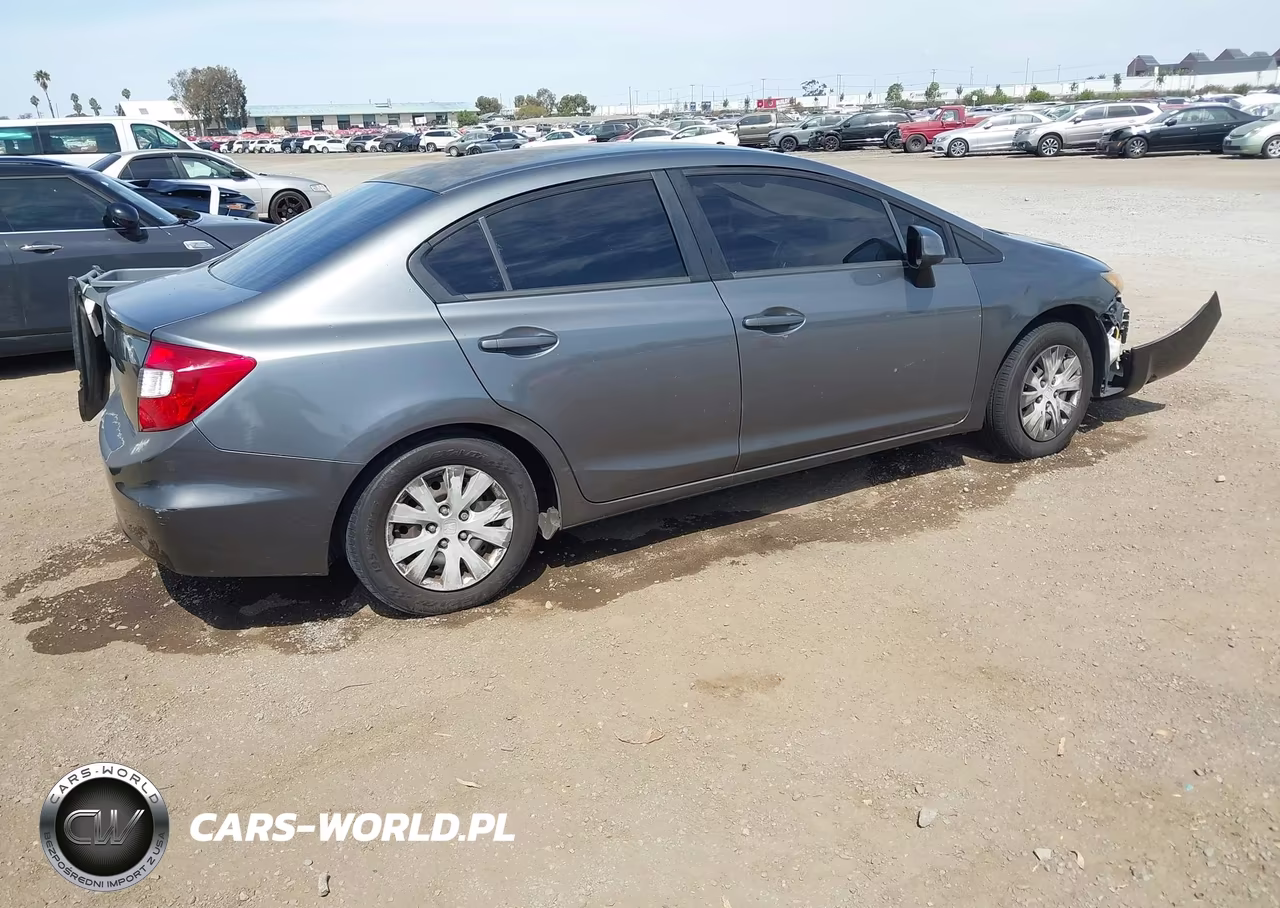 2012 Honda Civic Lx VIN:JHMFB2F57CS005349 - 4