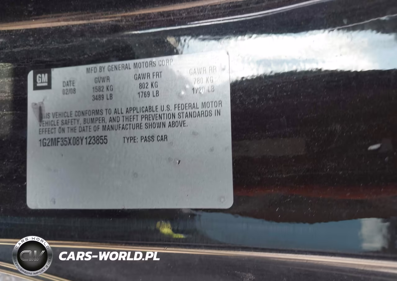 2008 Pontiac Solstice Gxp VIN:1G2MF35X08Y123855 - 9