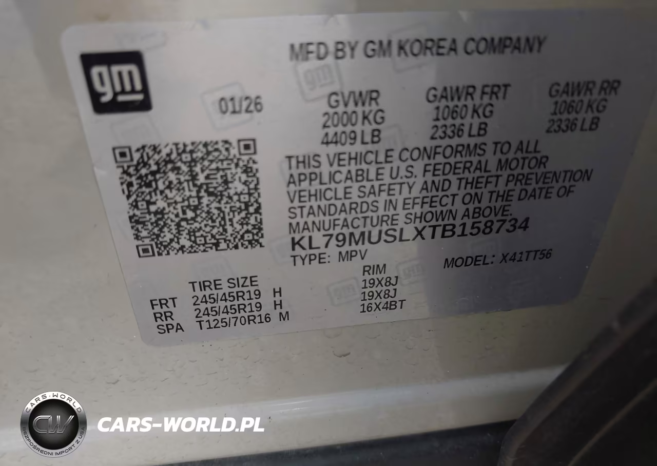 2026 Chevrolet Trailblazer Awd Rs VIN:KL79MUSLXTB158734 - 9