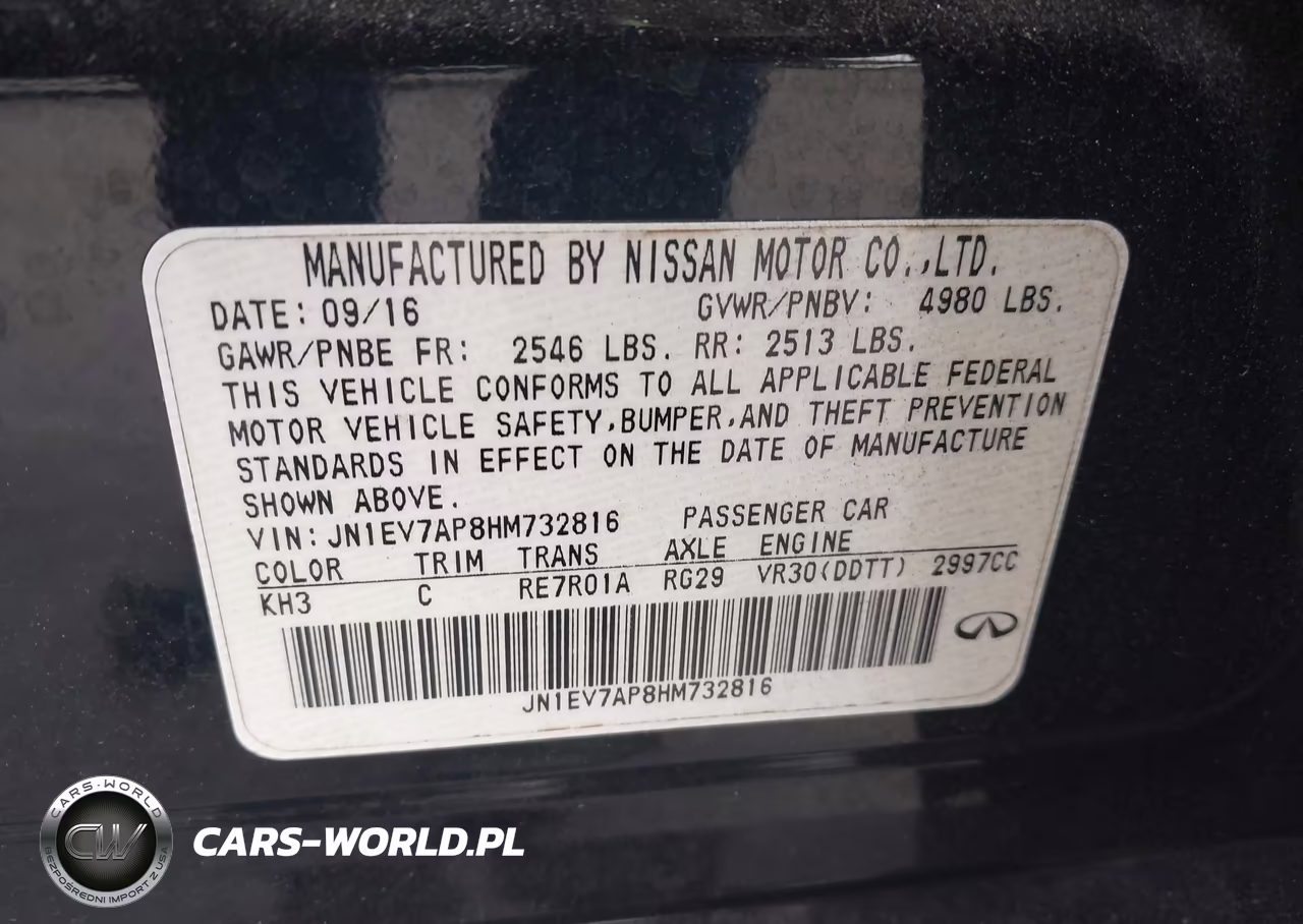 2017 Infiniti Q50 3.0T Premium VIN:JN1EV7AP8HM732816 - 9