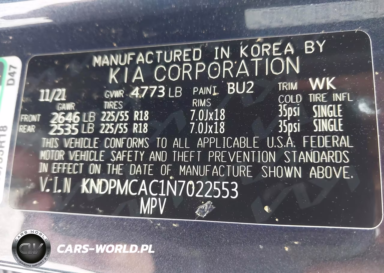 2022 Kia Sportage Lx VIN:KNDPMCAC1N7022553 - 9
