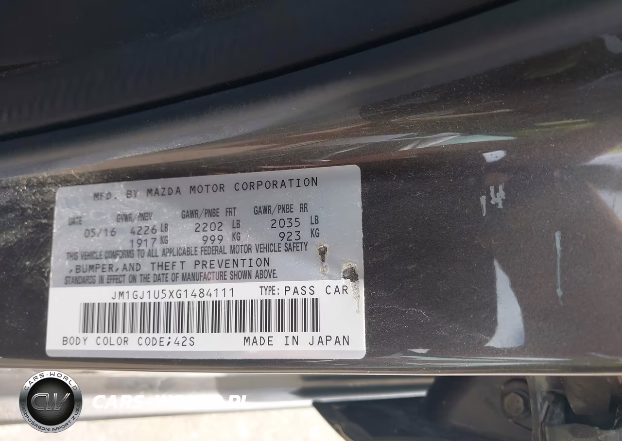 2016 Mazda Mazda6 I Sport VIN:JM1GJ1U5XG1484111 - 9