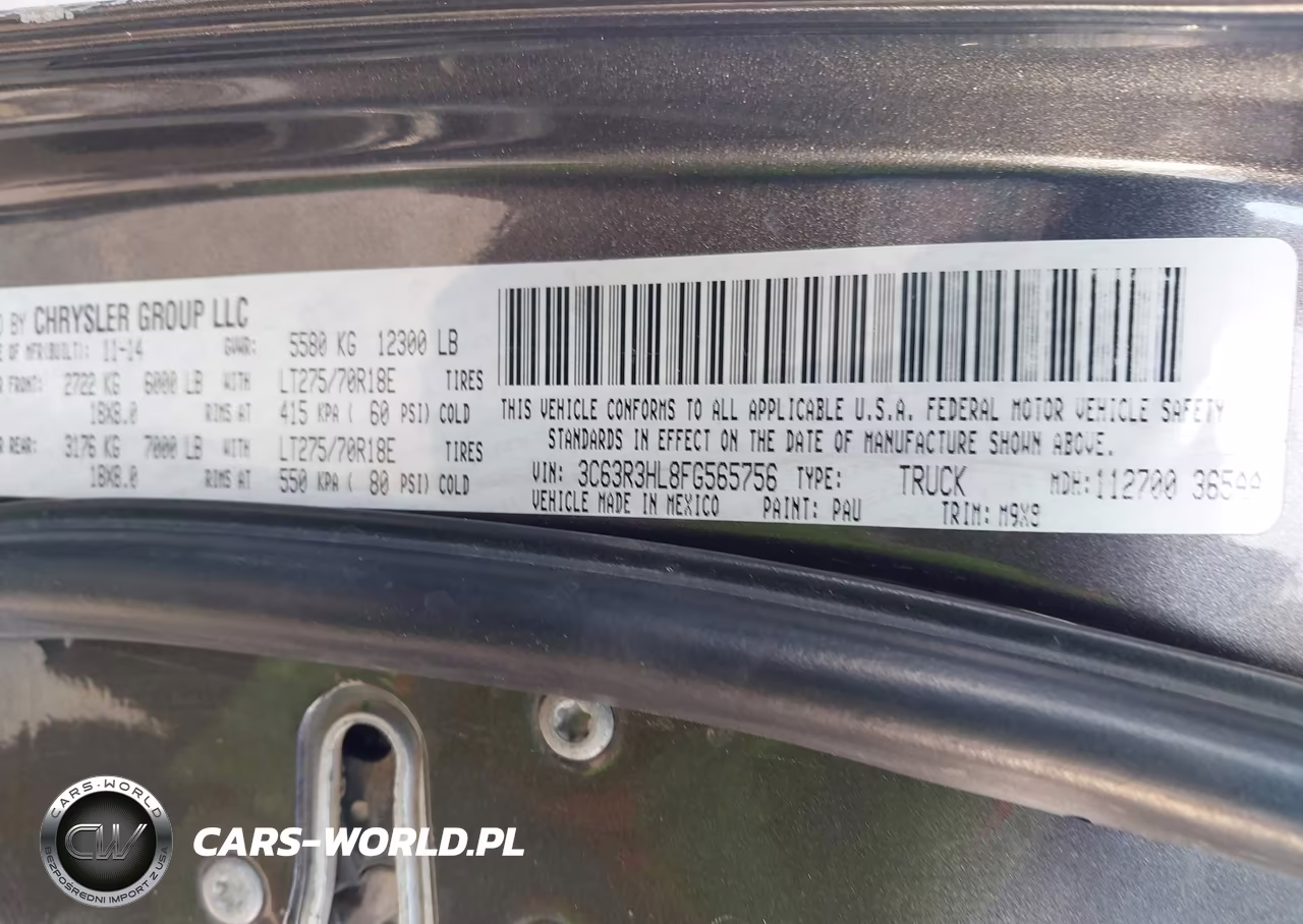 2015 Ram 3500 Slt VIN:3C63R3HL8FG565756 - 8