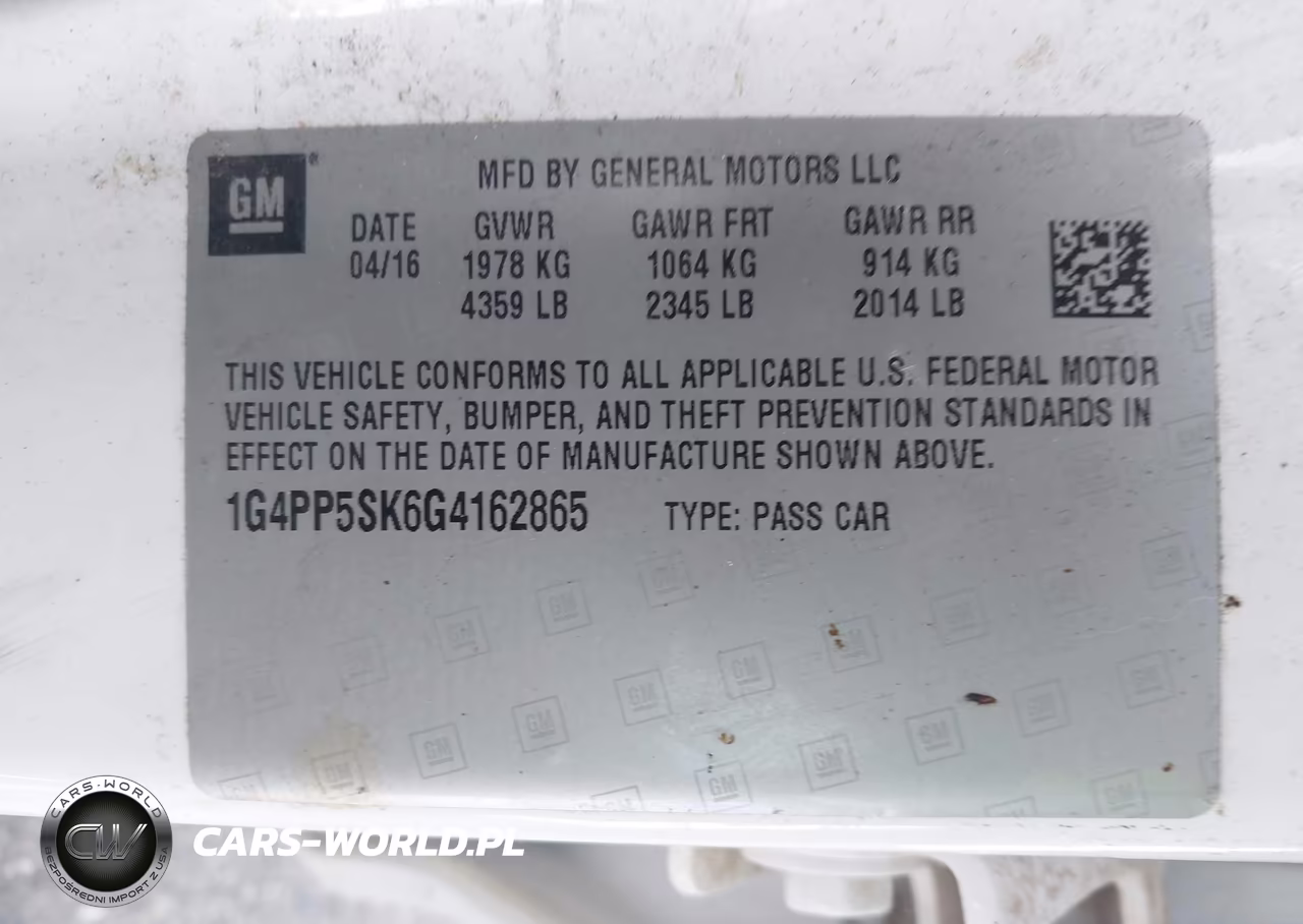 2016 Buick Verano VIN:1G4PP5SK6G4162865 - 9