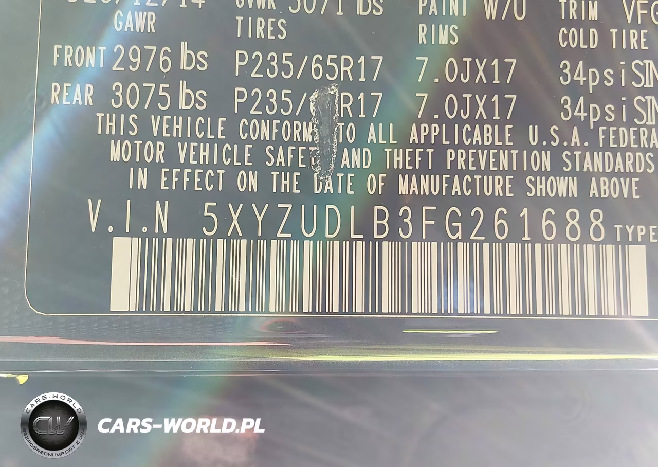2015 Hyundai Santa Fe Sport 2.4L VIN:5XYZUDLB3FG261688 - 9