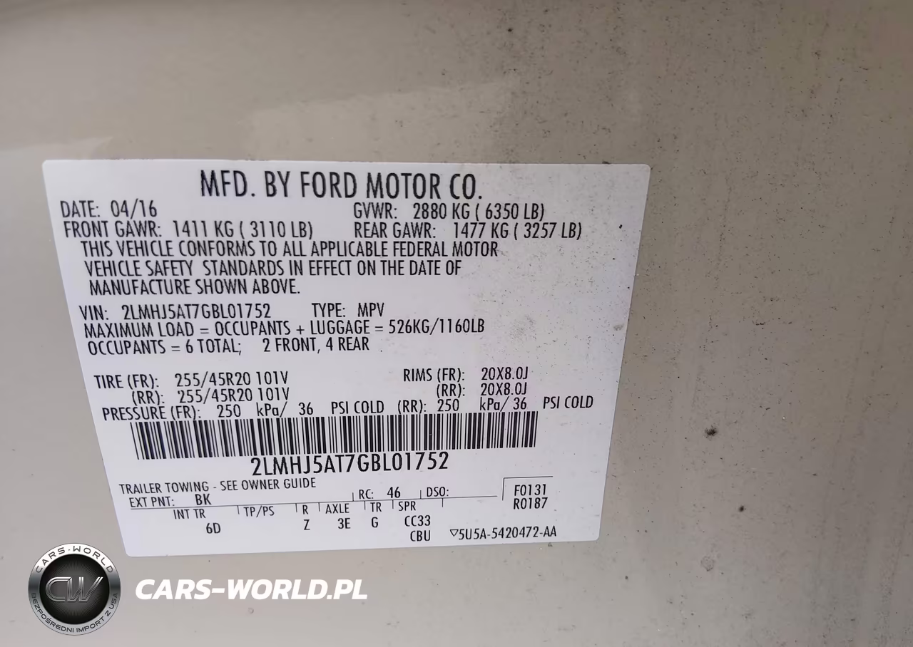 2016 Lincoln Mkt Ecoboost VIN:2LMHJ5AT7GBL01752 - 9