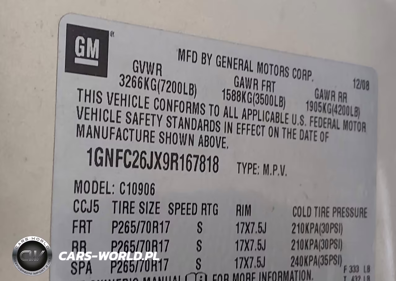 2009 Chevrolet Suburban 1500 Lt2 VIN:1GNFC26JX9R167818 - 9