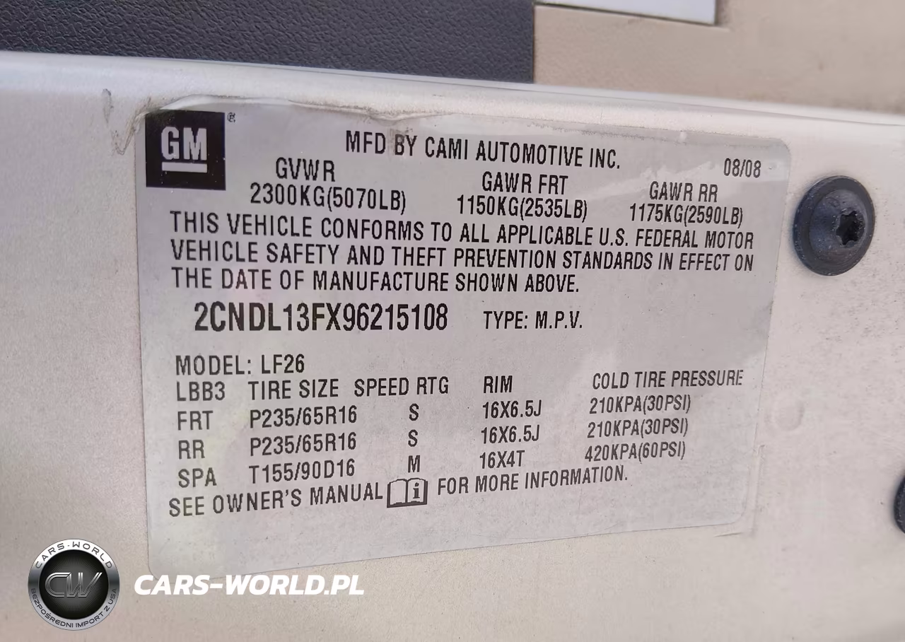 2009 Chevrolet Equinox Ls VIN:2CNDL13FX96215108 - 9