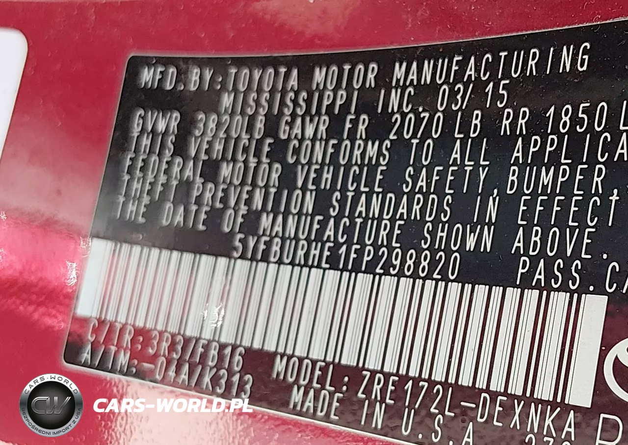 2015 Toyota Corolla Le VIN:5YFBURHE1FP298820 - 9