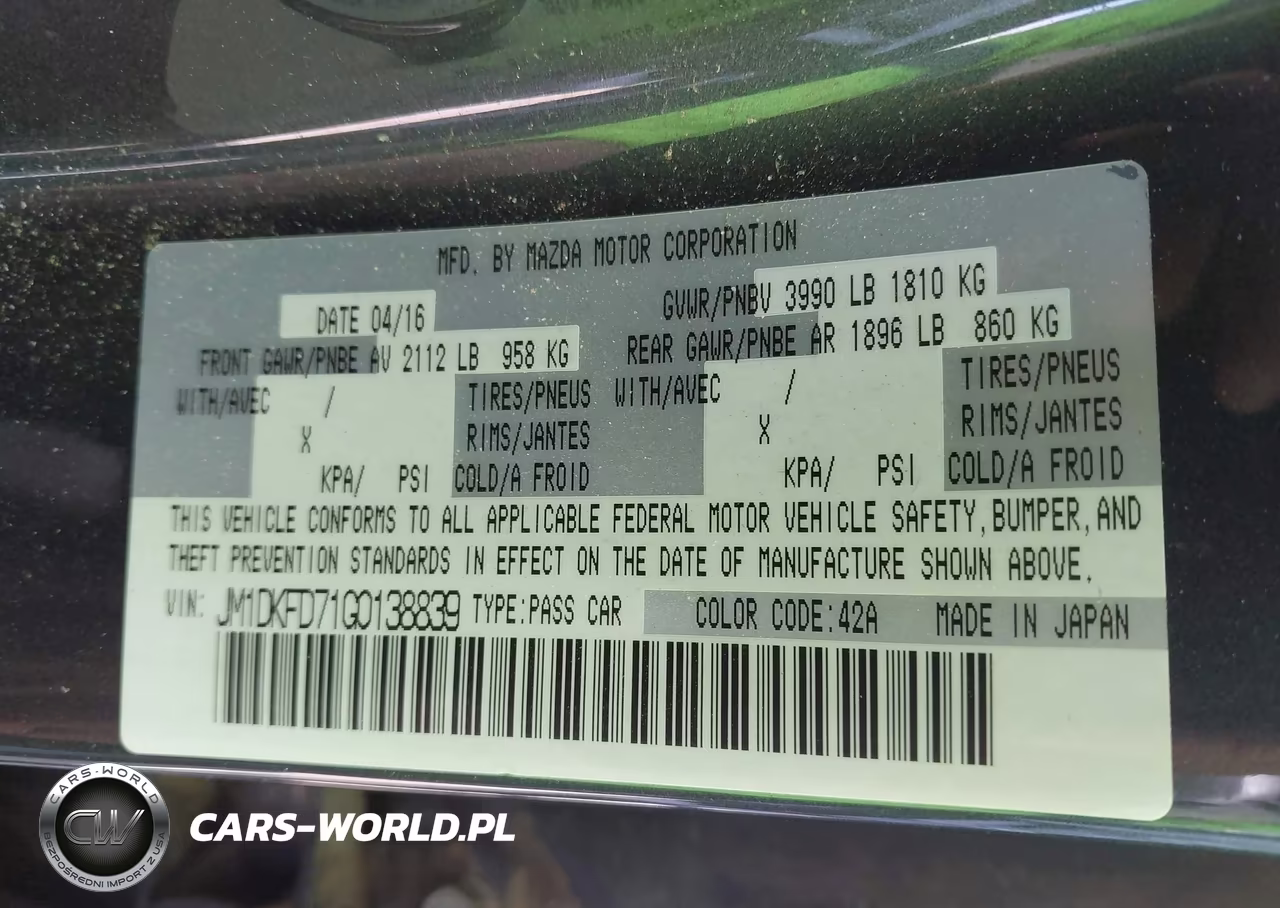 2016 Mazda Cx-3 Grand Touring VIN:JM1DKFD71G0138839 - 9