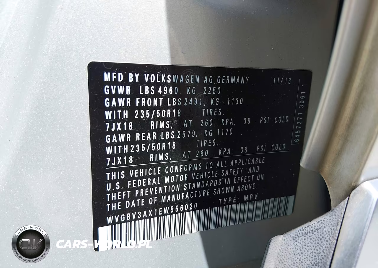 2014 Volkswagen Tiguan Sel VIN:WVGBV3AX1EW556020 - 9