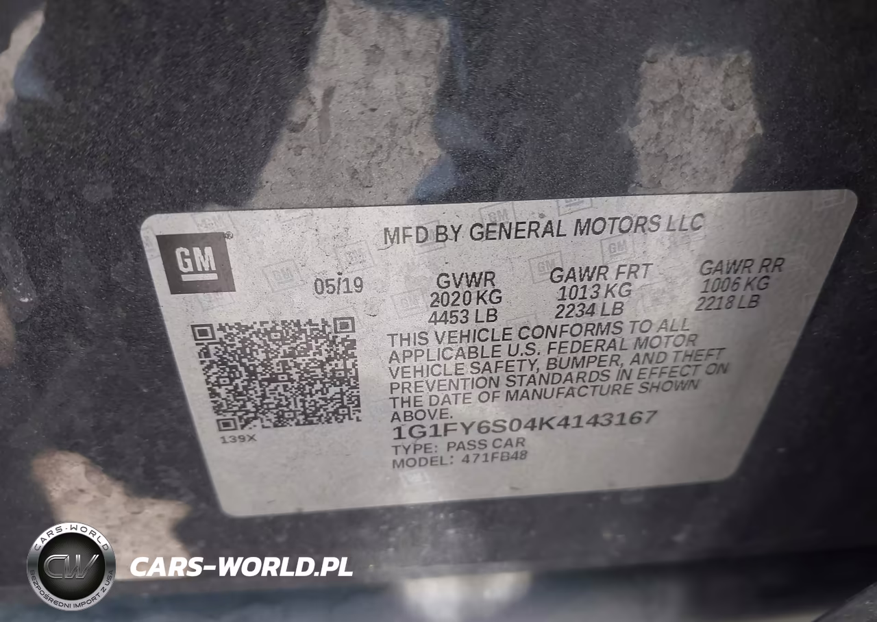 2019 Chevrolet Bolt Ev Lt VIN:1G1FY6S04K4143167 - 9