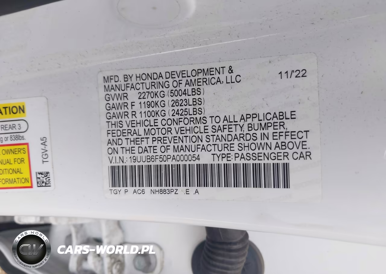 2023 Acura Tlx A-Spec Package VIN:19UUB6F50PA000054 - 9
