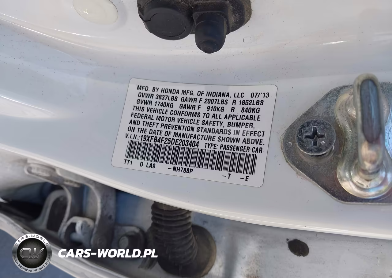 2013 Honda Civic Hybrid VIN:19XFB4F25DE203404 - 9