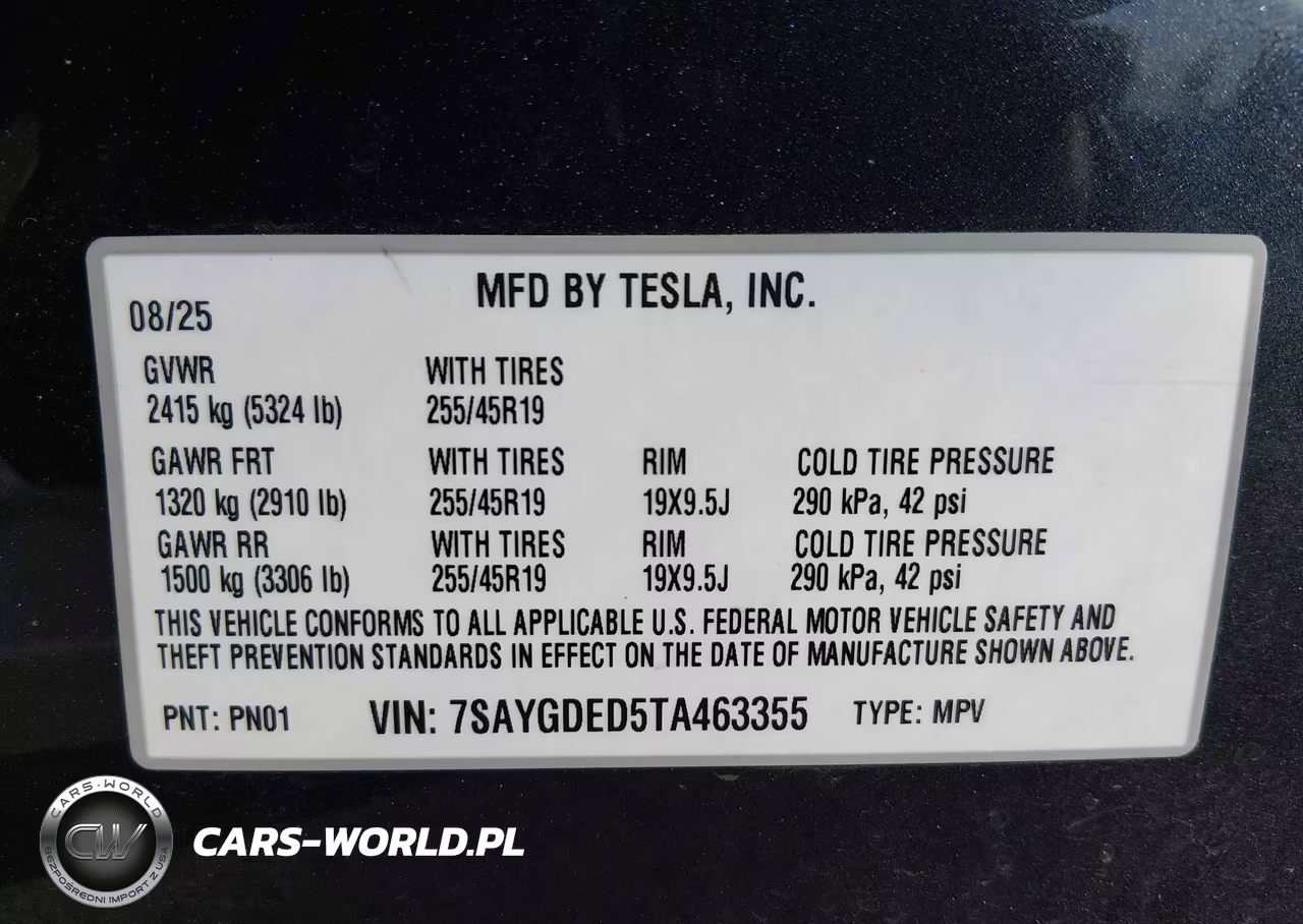 2026 Tesla Model Y Premium Rear-Wheel Drive-Rear-Wheel Drive VIN:7SAYGDED5TA463355 - 9