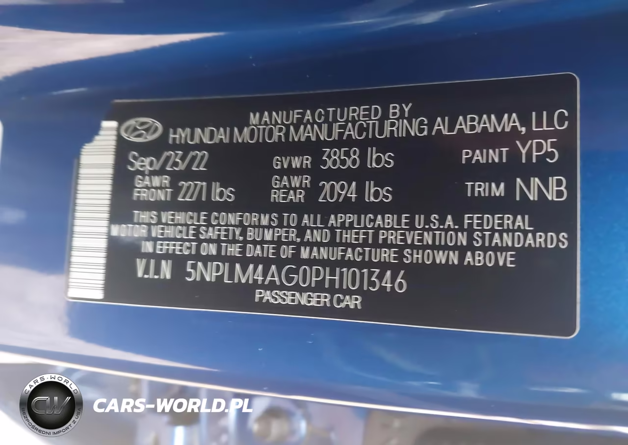 2023 Hyundai Elantra Sel VIN:5NPLM4AG0PH101346 - 9