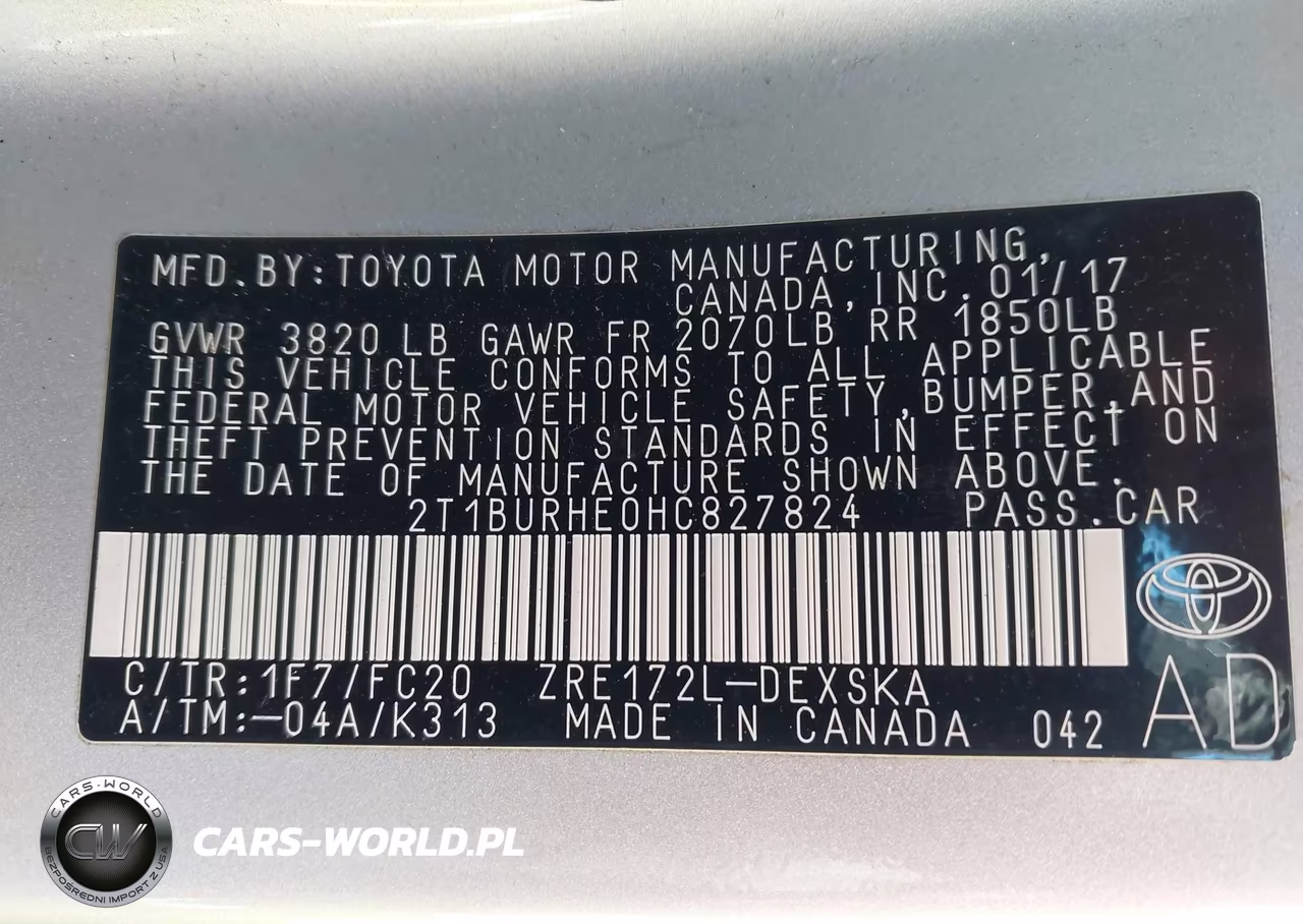 2017 Toyota Corolla Se VIN:2T1BURHE0HC827824 - 9