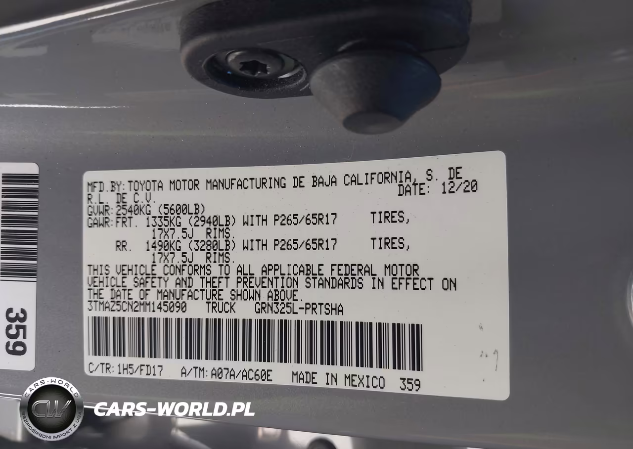 2021 Toyota Tacoma Trd Sport VIN:3TMAZ5CN2MM145090 - 9