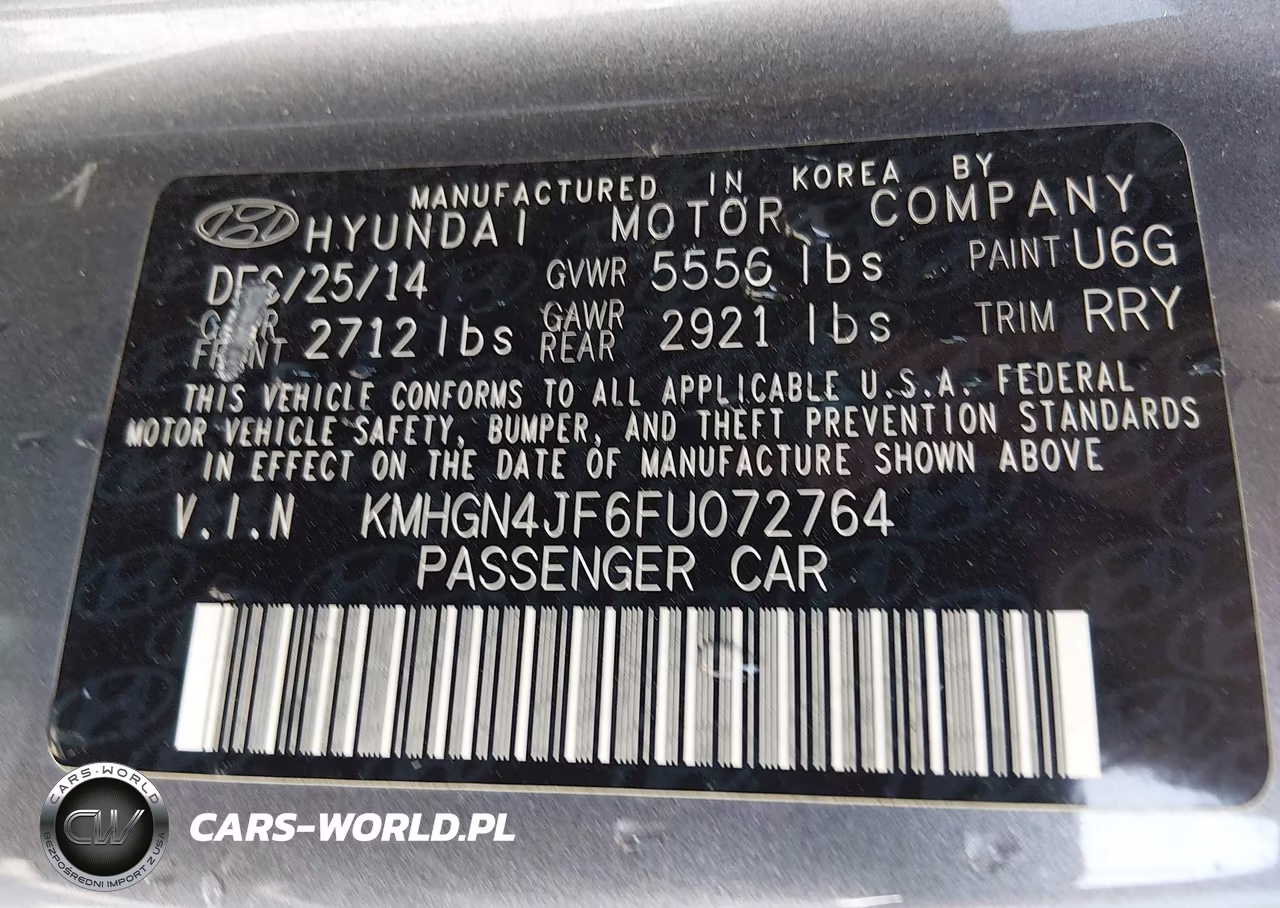 2015 Hyundai Genesis 5.0 VIN:KMHGN4JF6FU072764 - 9