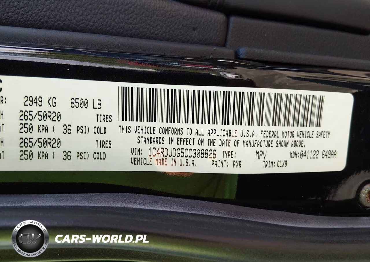 2012 Dodge Durango Crew VIN:1C4RDJDG5CC308826 - 9