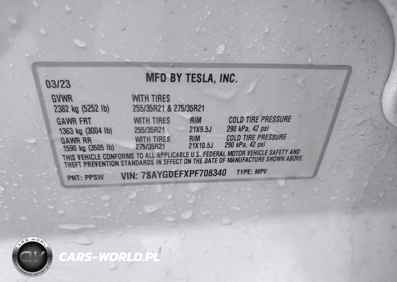 2023 Tesla Model Y Performance Dual Motor All-Wheel Drive VIN:7SAYGDEFXPF708340 - 9
