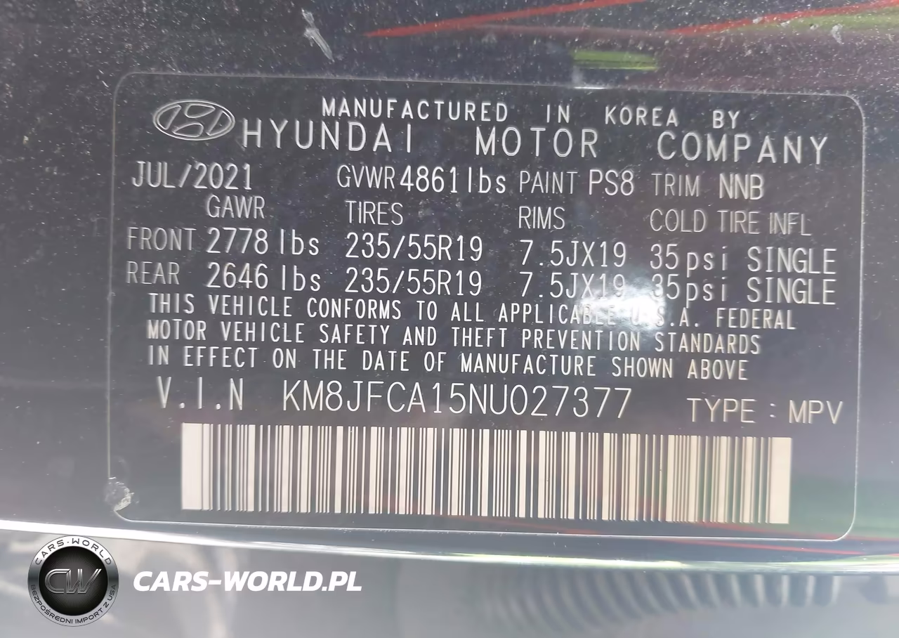 2022 Hyundai Tucson Hybrid Sel Convenience VIN:KM8JFCA15NU027377 - 9