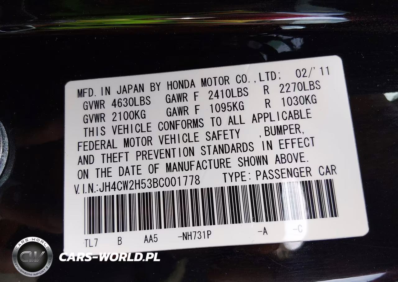 2011 Acura Tsx 2.4 VIN:JH4CW2H53BC001778 - 9