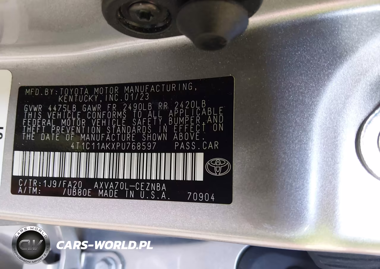 2023 Toyota Camry Le VIN:4T1C11AKXPU768597 - 9