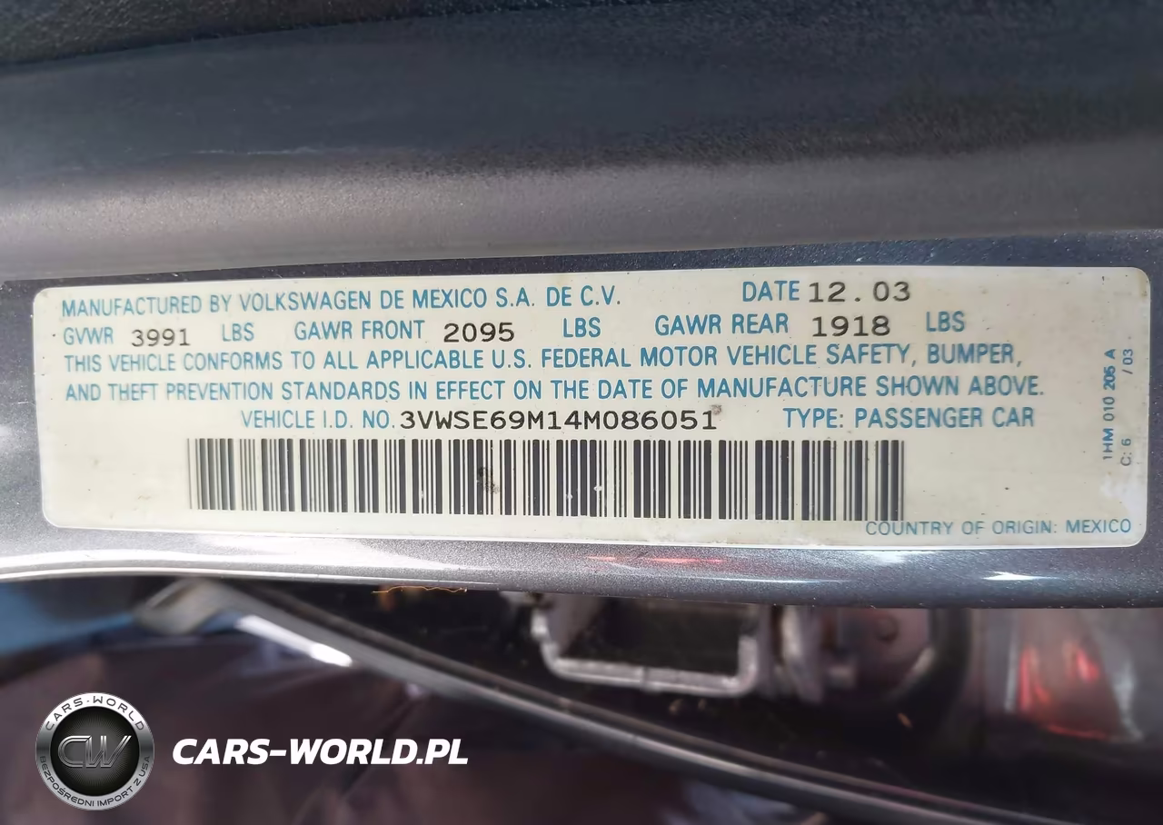 2004 Volkswagen Jetta Gli 1.8T-Gls 1.8T VIN:3VWSE69M14M086051 - 9