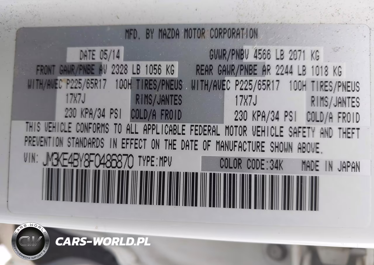 2015 Mazda Cx-5 Sport VIN:JM3KE4BY8F0486870 - 9