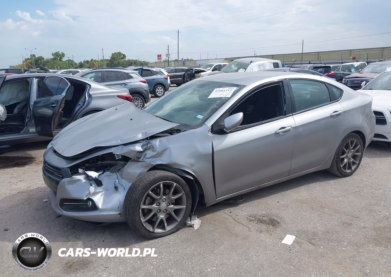 2014 Dodge Dart Sxt VIN:1C3CDFBB7ED851834 - 2