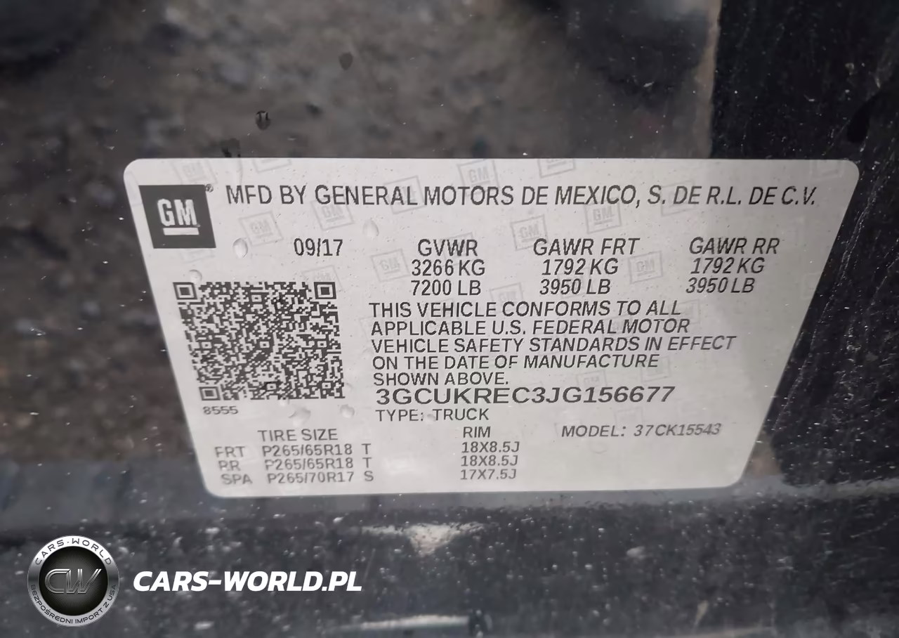 2018 Chevrolet Silverado 1500 2Lt VIN:3GCUKREC3JG156677 - 9