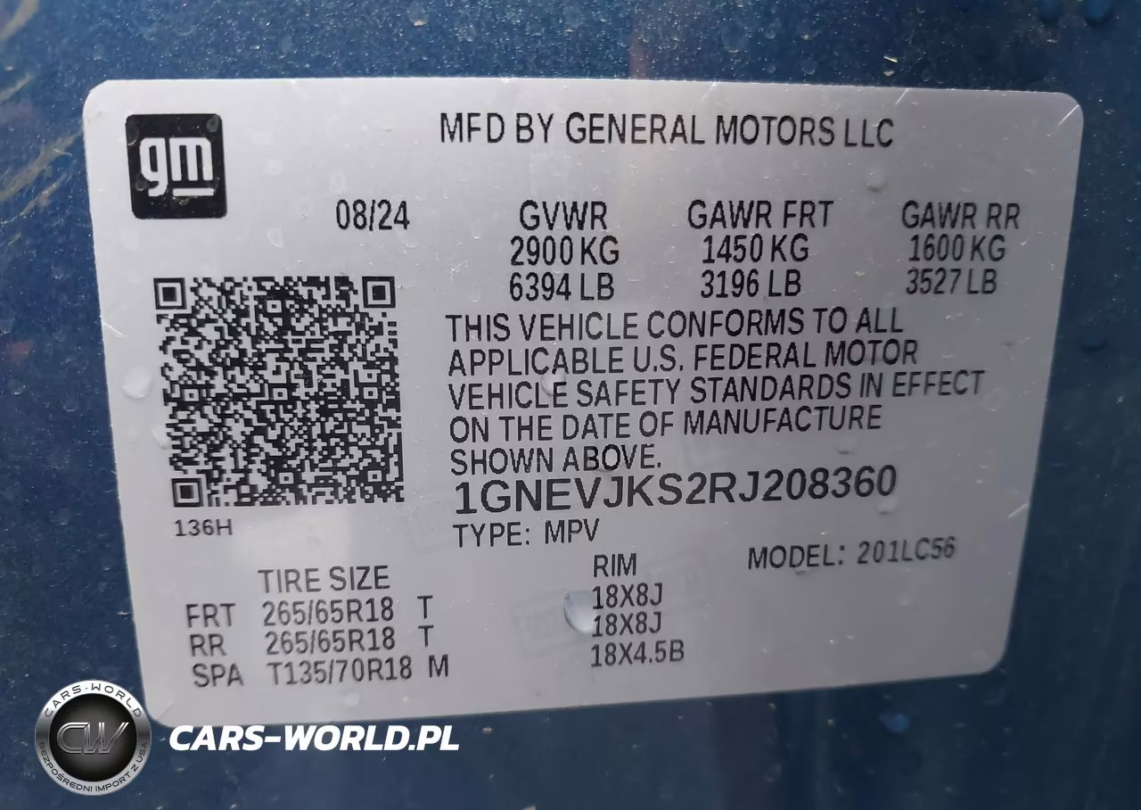 2024 Chevrolet Traverse Awd Z71 VIN:1GNEVJKS2RJ208360 - 9