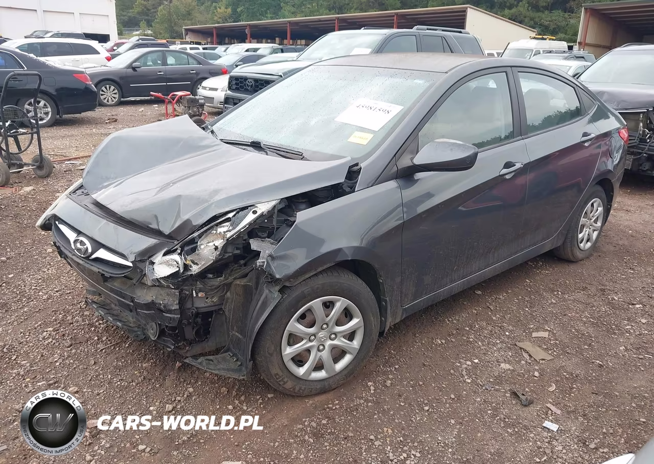 2012 Hyundai Accent Gls VIN:KMHCT4AE2CU193413 - 2