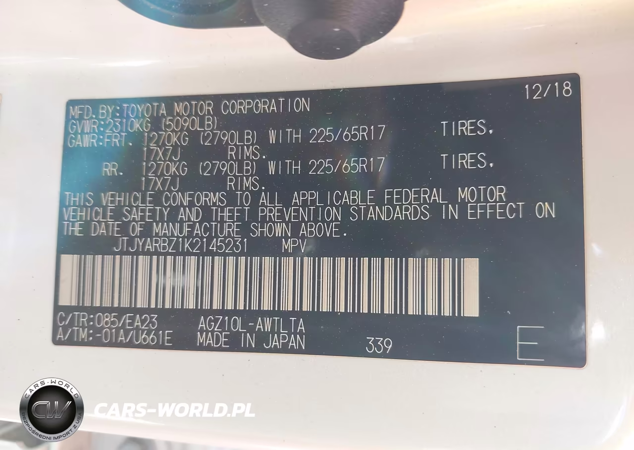 2019 Lexus Nx 300 VIN:JTJYARBZ1K2145231 - 9