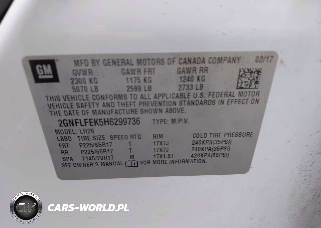 2017 Chevrolet Equinox Lt VIN:2GNFLFEK5H6299736 - 9