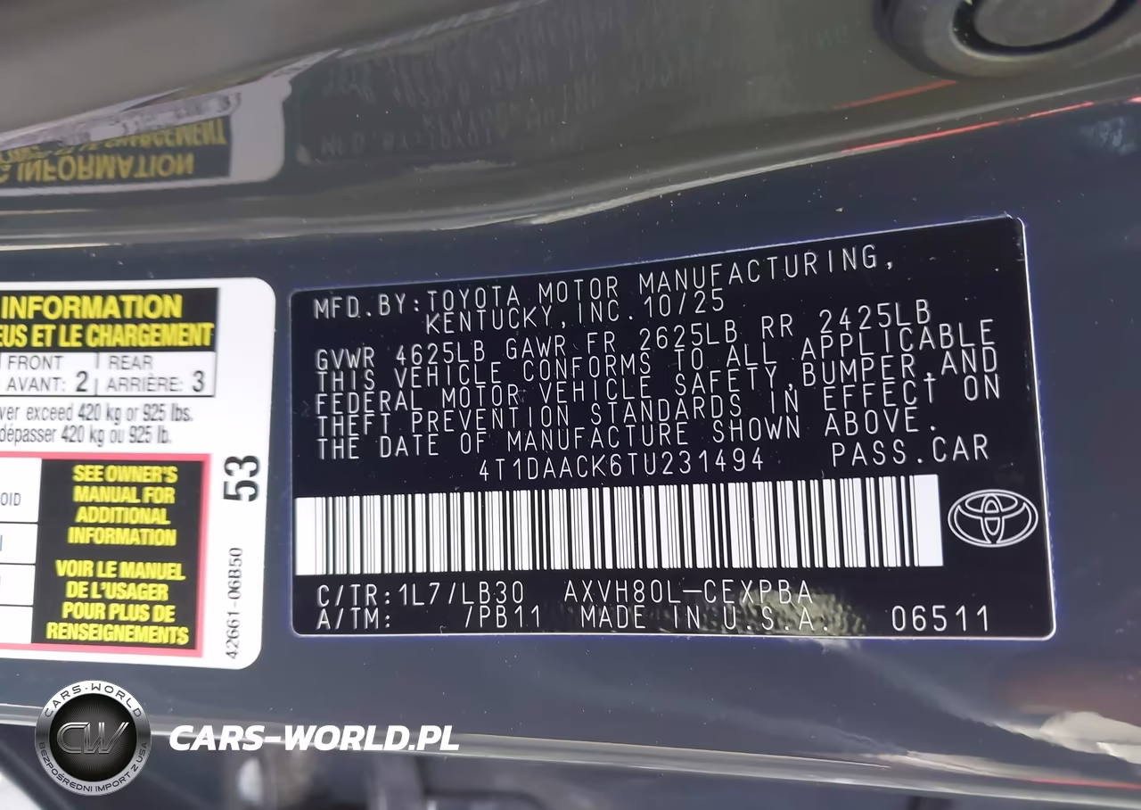 2026 Toyota Camry Xse VIN:4T1DAACK6TU231494 - 9