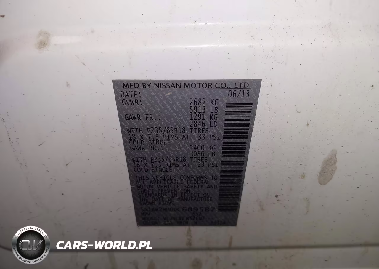 2013 Nissan Pathfinder S VIN:5N1AR2MM0DC689587 - 9