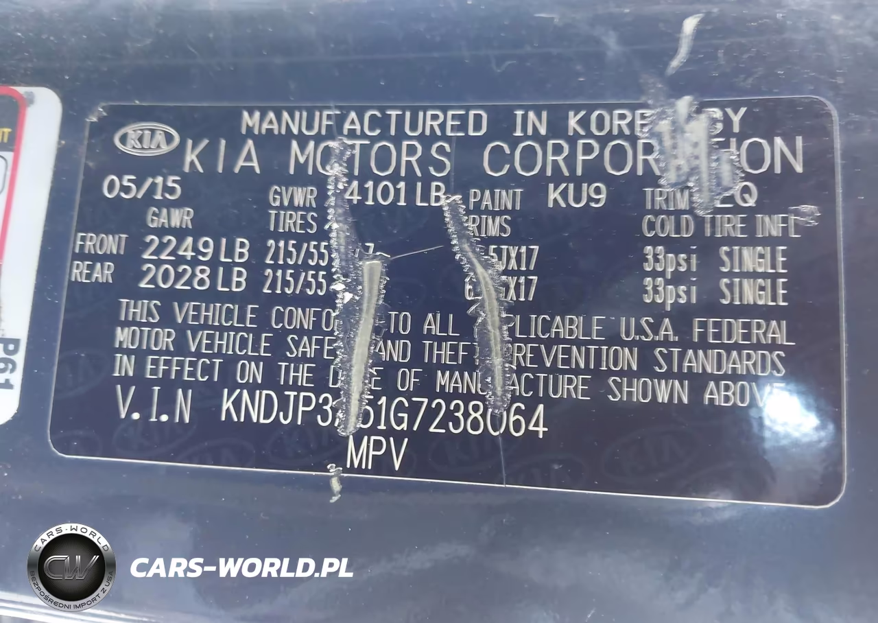 2016 Kia Soul + VIN:KNDJP3A51G7238064 - 9
